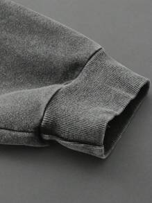 PAVTROS 棉质男士休闲撞色条纹连帽衫和运动裤两件套，男士运动服，男士两件套服装，男士服装，运动衫和运动裤套装，男友礼物拉链连帽衫和裤子 - 灰色 - 查看 3