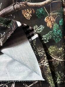 PAVTROS Men's Young Street Fashion Camouflage Pattern And Contrast Line Print Loose Drawstring Waistband Sweatpants, Double Waistband Design. Men's Wide Leg Pants, Men's Straight Pants. Suitable For Daily Wear, Going Out, Sports And Leisure, School, Party, Music Festival, Leisure. Can Be Used As A Gift For Friends, Boyfriends, - Yellow - View 6