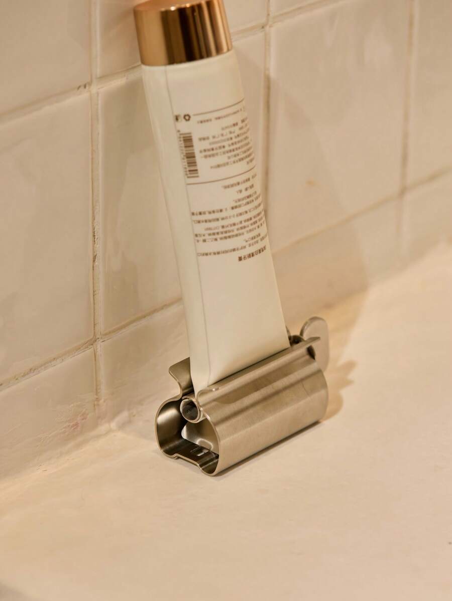 Cirelle 1件304不锈钢牙膏挤压器，手动牙膏刮刀，家用懒人挤压器，药膏挤压器，浴室工具家居浴室装饰夏季 - 彩色 - 查看 1