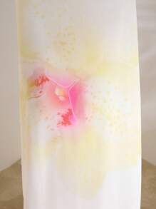 Opulessa Women's White Knitted Maxi Dress: Sleeveless Spaghetti Strap, Draped Detail, And Semi-Sheer Finish For An Elegant Beach Look - White - View 6