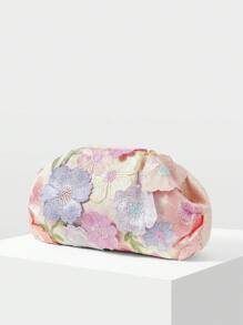 MOTF PREMIUM 女士花卉刺绣手拿包 - 彩色 - 查看 3