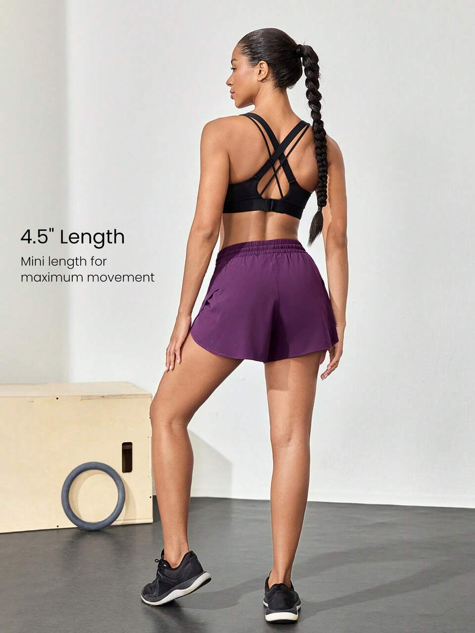 4.5" VitalSwift Lightweight Multi-Layered High-Waist Shorts With Built-In Underwear Adjustable Drawstring Summer Quick Dry Moisture Wicking