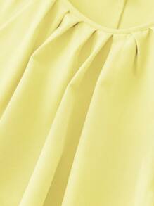 SHEIN LUNE 大码简约纯色宽松圆领长袖休闲衬衫