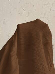 Firerie Women's Crinkle Halter Backless Dress With Tie Back Closure, For Vacation, Wedding, Event,Summer Dresses For Women - Chocolate Brown - View 6