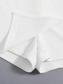 Siren Gaze 彈性腰開衩下擺褲裙