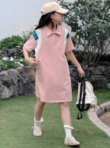 Dazy Kids Tween Girl Fall Dress,Back To School Clothes - Pink - View 7