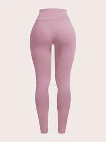SHEIN EZwear 4 件套纯色户外服装：不对称领褶皱上衣 + 吊带背心 + 短裤 + 高腰裤 - 淺灰紫 - 查看 9