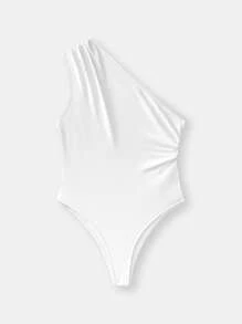 SHEIN BASICS 3件組女款休閒極簡基本款保守純色針織細肩帶連身衣居家服 日常穿搭 海軍藍 白色 黑色 夏季 - 彩色 - 查看 6