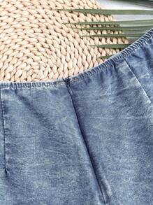 Soleia Women's Denim Shorts, Casual Holiday Stitching Shorts, Blue  Women Denim Shorts Summer Outfits For Women Jean Shorts Shorts For Women Vacation Outfits Women Jorts Beach Outfits For Woman Denim Shorts Beach Shorts Skorts For Women Denim Skort - Light Wash - View 6