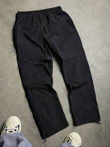 Manfinity Sport Corelite Men's Drawstring Sports Pants, Fashionable & Suitable For - Black - View 2