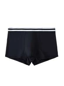 8pcs/Set Men Contrast Waistband Boxer Briefs - Multicolor - View 4