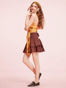 CUCCOO DOLLMOD Women Cute Flat Student Dancing Shoes - Coffee Brown - View 5