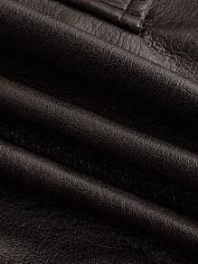 Aloruh Women's Fashion Polka Dot Decor Bodycon Skirt - Brown - View 4