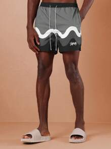 SUMWON Nylon Short With Wavy Print - Multicolor - View 3