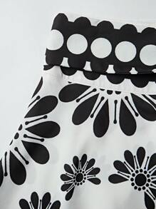 Breezaya 夏季女式波西米亚风格花朵度假 A 字裙 - 彩色 - 查看 4