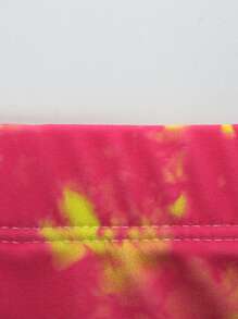 Manfinity Swimmode Men's Tie-Dye Printed Triangle Swimwear - Orange - View 7