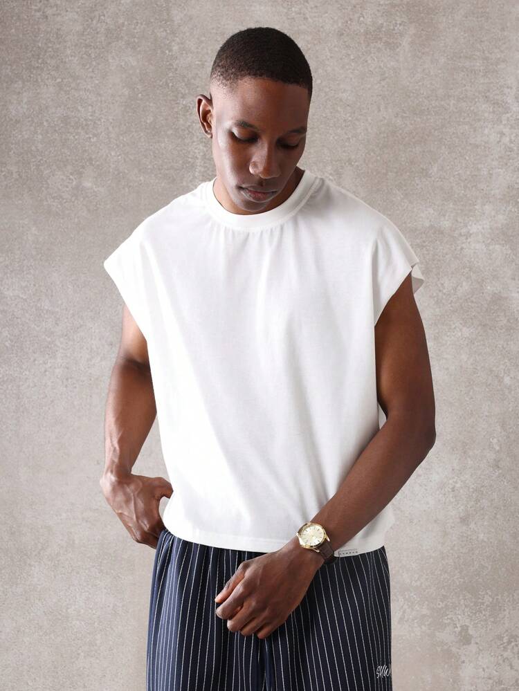 Graphic Print Boxy Fit Tank Top