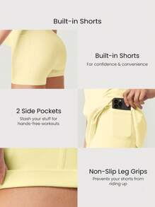 GLOWMODE FeatherFit™-Air Elevate A-Line Built-In Peekaboo Short Pocket Mini Slip Dress Low Impact Daily Summer Quick Dry Moisture Wicking