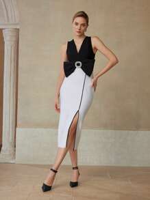 MOTF PREMIUM WOMEN'S POINTED TOE ANKLE STRAP HIGH HEEL PUMPS - Black - View 10