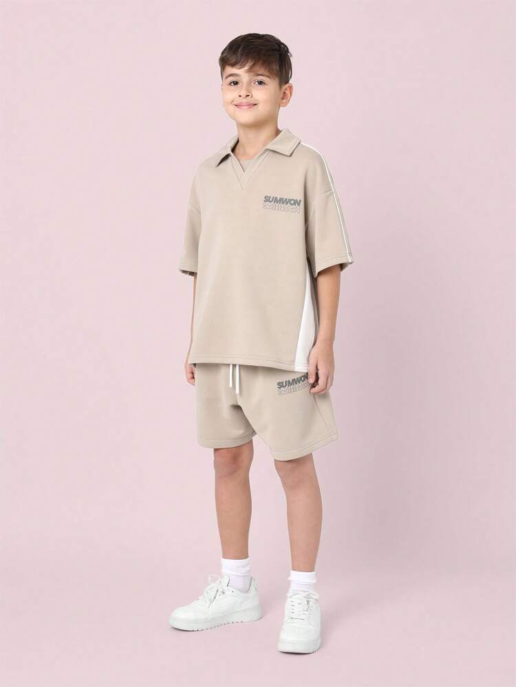 Polo Shorts Two-Piece Matching Set