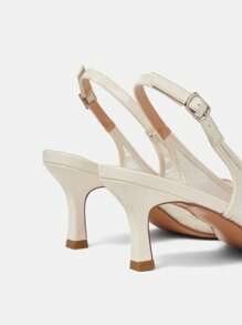 CUCCOO HITCHD Tacones de aguja de punta negros de moda para mujer, adecuados para el tránsito, citas, fiestas, compras y vacaciones