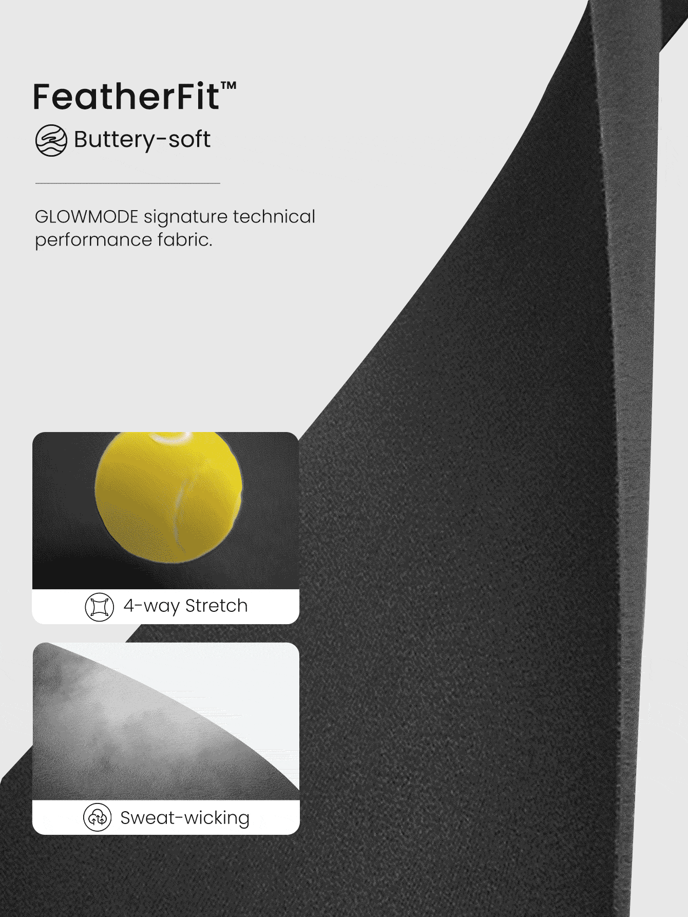 GLOWMODE 28'' FeatherFit™ Plus Size Petite Wysoki stan Rozszerzane legginsy do jogi o niskim wpływie na co dzień