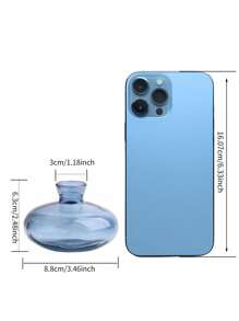 Bộ 3 lọ hoa mini hiện đại (màu xanh lá cây) - Hoàn hảo cho trang trí nhà cửa, cắm hoa, tiệc tùng, v.v., trang trí nhà cửa, bình hoa, đồ trang trí giữa bàn, trang trí bàn - Màu xanh nhạt - Xem 3