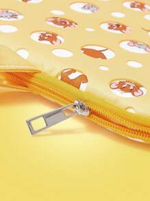 TOM & JERRY X SHEIN Cartoon Mouse Print Yellow Laptop Bag - Yellow - View 4