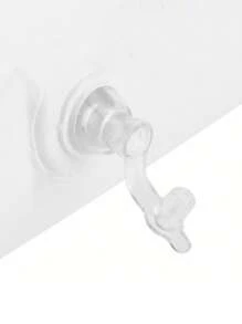 SHEIN Anti-Slip Non-Slip Bathtub Pillow Home Spa Bath Inflatable Cushion Head Neck Back Shoulders Rest Relax Suction Cup Bathroom Support(Inner Inflatable Bag) Bathroom Decor Summer - White - View 5