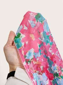 Swim Oasis 1pc Women's Swimsuit With Watercolor Ditsy Floral & Hollow-Out Bandage Design, One-Piece With A-Line Skirt Cover-Up, Spring/Summer Resort - Multicolor - View 7