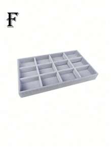 Jewelry Tray Organizer, Jewelry Necklace Earring Ring Display Storage Box, Stackable Jewelry Holder Case Makeup Cosmetic Organizer For Earrings Necklace Rings Bracelets Pendants Pearl