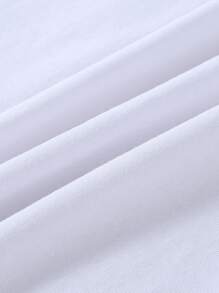 SHEIN Playful Pals 5件套女童优雅蕾丝边纯色舒适时尚吊带背心 - 白色 - 查看 2