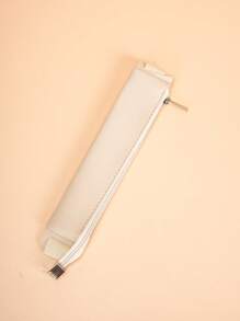 1 pieza Estuche de bolígrafo de cuaderno de PU con banda ajustable, bolsa con cremallera y elástica para bolígrafos, estuche para cuadernos, diarios, planificadores y libros, funda de unicolor para cuaderno de bolígrafo, portabolígrafos, regreso a la escuela (varios colores disponibles)