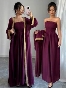 Chiquease 女士时尚飘逸荷叶边两件套