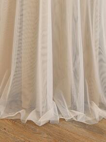 Elladie kids Tween Girls' Elegant Floral Print Collared Short Sleeve Dress - Apricot - View 7