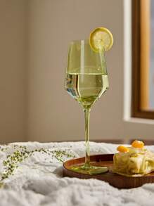 Cirelle 1pc Glass Cup, Fashion European Vintage Glass Cups, Sake Creative Stemware, Frosted Drink Glasses, New Year, Christmas, Thanksgiving Day Party, Kitchen Supplies, Party Use, Family Dining, Bar Counter Use - Multicolor - View 3