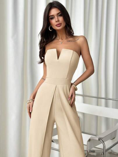 Firerie 女士优雅浪漫时尚商务休闲性感连衣裙，适合派对、度假、返校、浪漫约会和婚礼生日，女士高腰连体裤