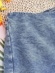 Soleia Women's Denim Shorts, Casual Holiday Stitching Shorts, Blue  Women Denim Shorts Summer Outfits For Women Jean Shorts Shorts For Women Vacation Outfits Women Jorts Beach Outfits For Woman Denim Shorts Beach Shorts Skorts For Women Denim Skort - Light Wash - View 10