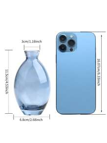Bộ 3 lọ hoa mini hiện đại (màu xanh lá cây) - Hoàn hảo cho trang trí nhà cửa, cắm hoa, tiệc tùng, v.v., trang trí nhà cửa, bình hoa, đồ trang trí giữa bàn, trang trí bàn - Màu xanh nhạt - Xem 4
