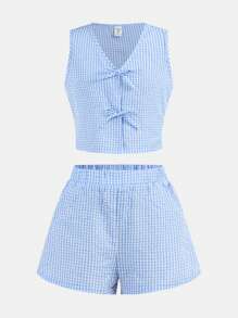 Girlism Tween Mädchen Set aus gestreiftem Camisole und hoch taillierten, lockeren Shorts für Urlaub/Strand/Freizeit