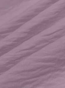 INAWLY Đầm hai dây hở lưng màu trơn cỡ lớn cho nữ - Màu tím - Xem 4