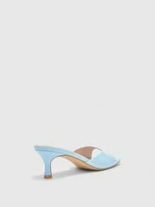 CUCCOO BIZCHIC Women's Fashionable And Comfortable High Heel Slide Sandals For Daily Wear - Blue - View 8