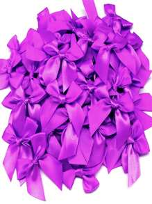 50 piezas de grandes lazos de cinta de satén de colores, moños artesanales, lazos de flores pequeñas blancas y rosas para regalos, decoración de pasteles/cumpleaños/cajas/regalos/envoltorios, accesorios DIY para el cabello/ramos de flores/cajas de regalo/decoración de pasteles (múltiples colores disponibles) para San Valentín, Día de la Madre, Día de San Valentín, decoración de bodas