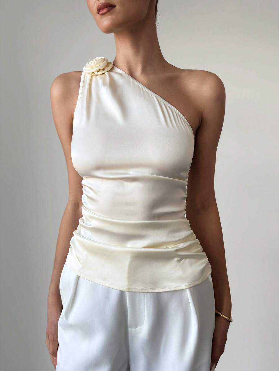 Firerie Elegante, romantische Damen-Sommermode für Pendler, sexy, eleganter Stil, Büro, Damen/lässige Pendler/schräge Schultern, Aprikosen-Top, Frauentag, Frauenparty, Strandurlaub, Damen, Schulabschlusssaison, romantische Verabredungen, Geburtstage, Ostern, brasilianischer Karneval, Musikfestivals, Frühling und Sommer, Damen, Hochzeitssaison, Brunch-Damenkleider, Boho, Tops im Feenstil - Aprikosenfarben - Übersicht 1