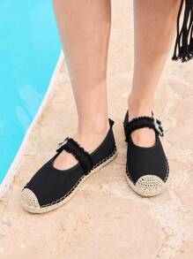 Styleloop Women's Bohemian Style Fashion Flat Sandals, Suitable For Vacation Outfits - Black - View 10