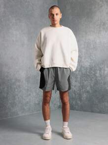 SUMWON Pantalones cortos de entrenamiento atlético de rendimiento, pantalones cortos de trabajo con bolsillos laterales, de secado rápido y que absorben la humedad, de ajuste regular, para hacer ejercicio, correr, gimnasio y usar en verano
