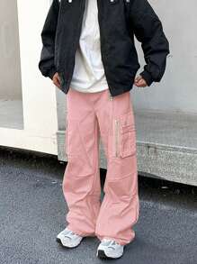 Claim Dot Pantaloni cargo casual e ampi di colore unito da uomo