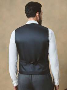 GENTILAND 适合年轻人的男士编织时尚休闲宽松无袖背心