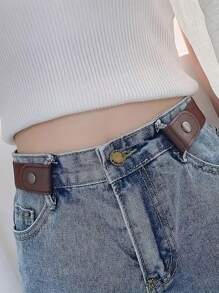 1 条男士无扣弹性腰带 - 可调节且舒适的牛仔裤解决方案