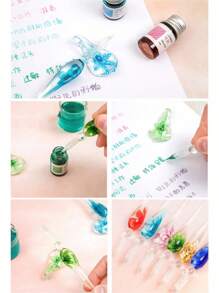 网上流行的学生玻璃蘸水笔，水晶笔，商务礼品，样品笔，学校活动奖品，开学生日礼物